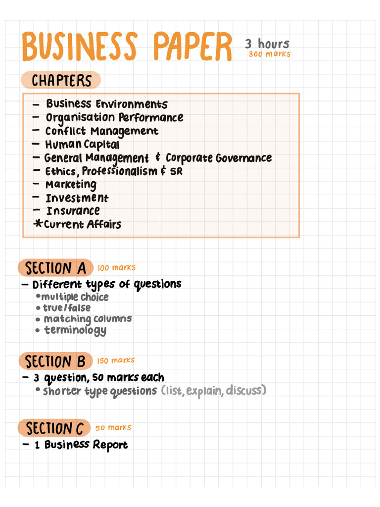 Business Studies Notes 2 | PDF