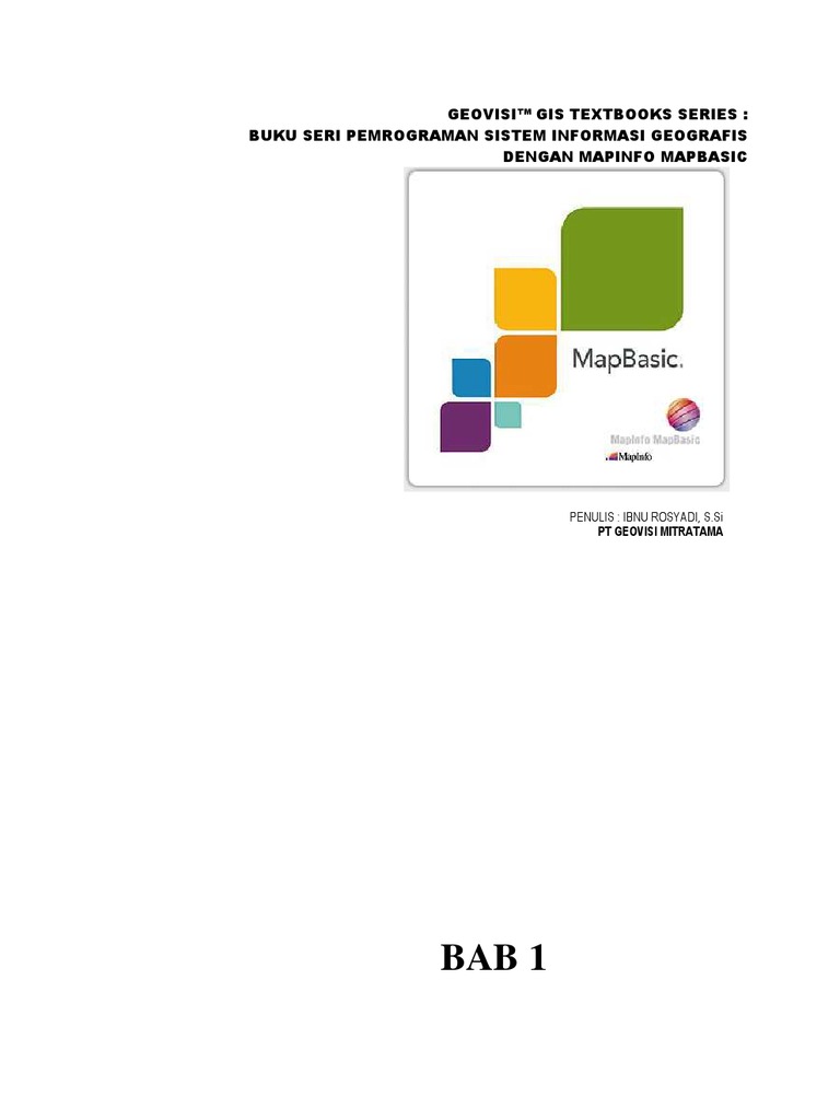 GIS Programming Using MapInfo | PDF