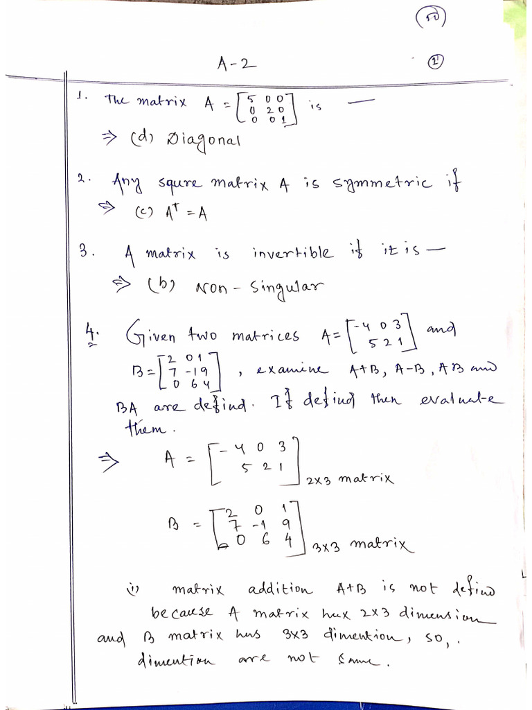 MATH Assignment 2 Solve | PDF