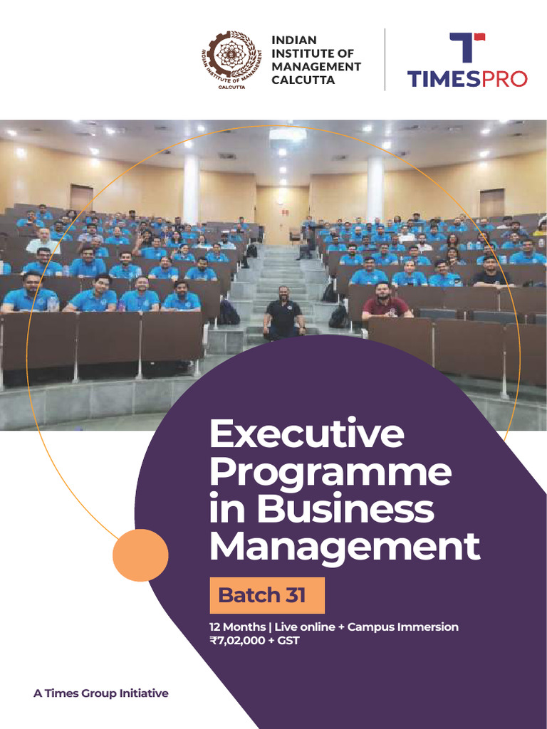 Executive Business Management Program | PDF | Strategic Management ...