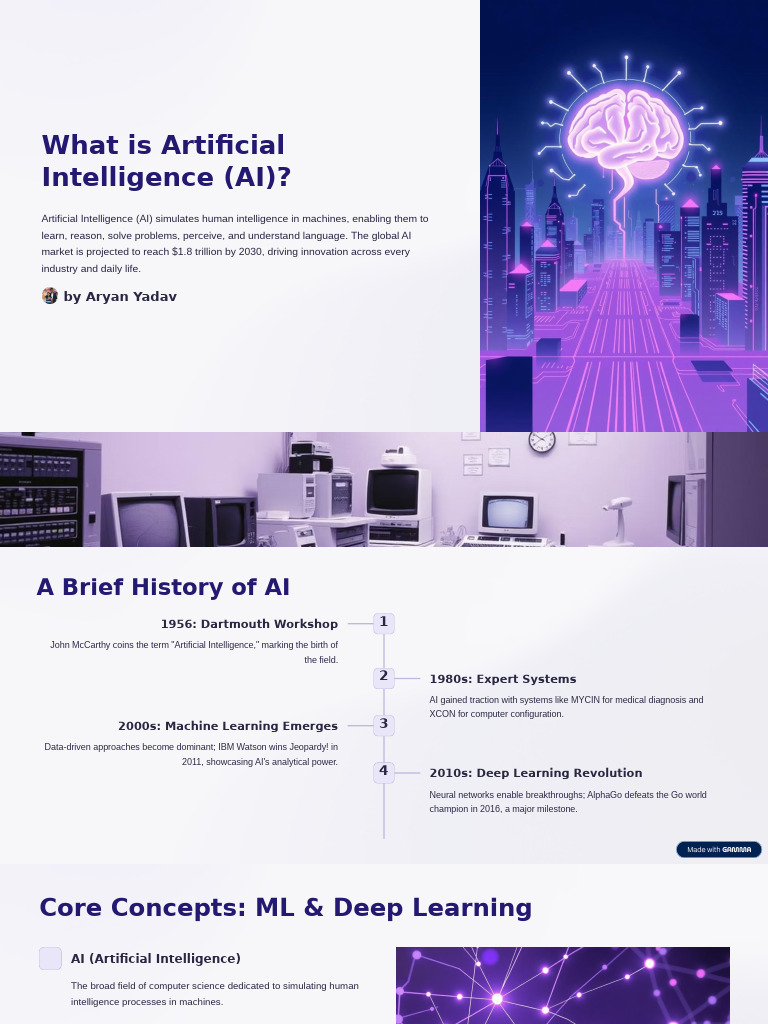 Overview of Artificial Intelligence Concepts | PDF | Artificial ...