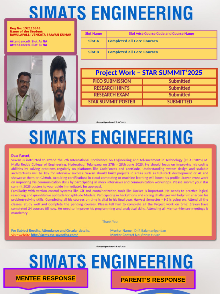 Project Work - STAR SUMMIT'2025 | PDF | Cognition | Computing