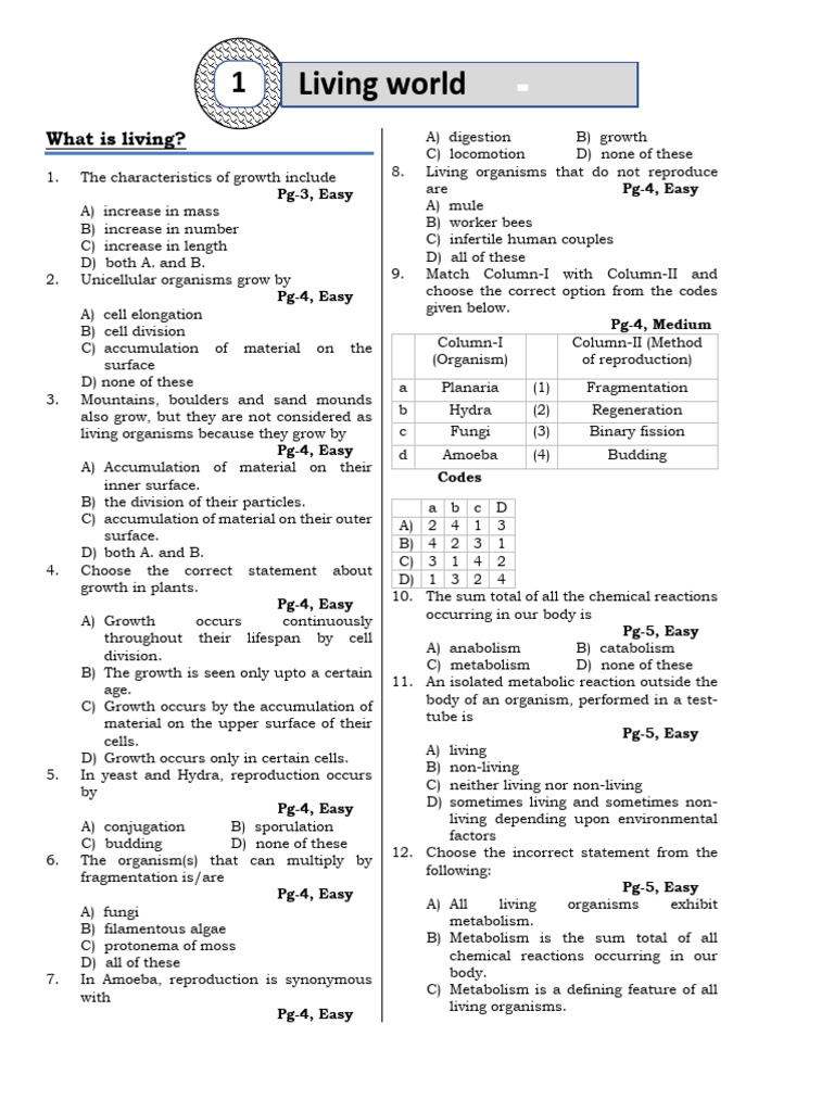 Ncert Line by Line 2 Living World | PDF | Genus | Taxonomy (Biology)