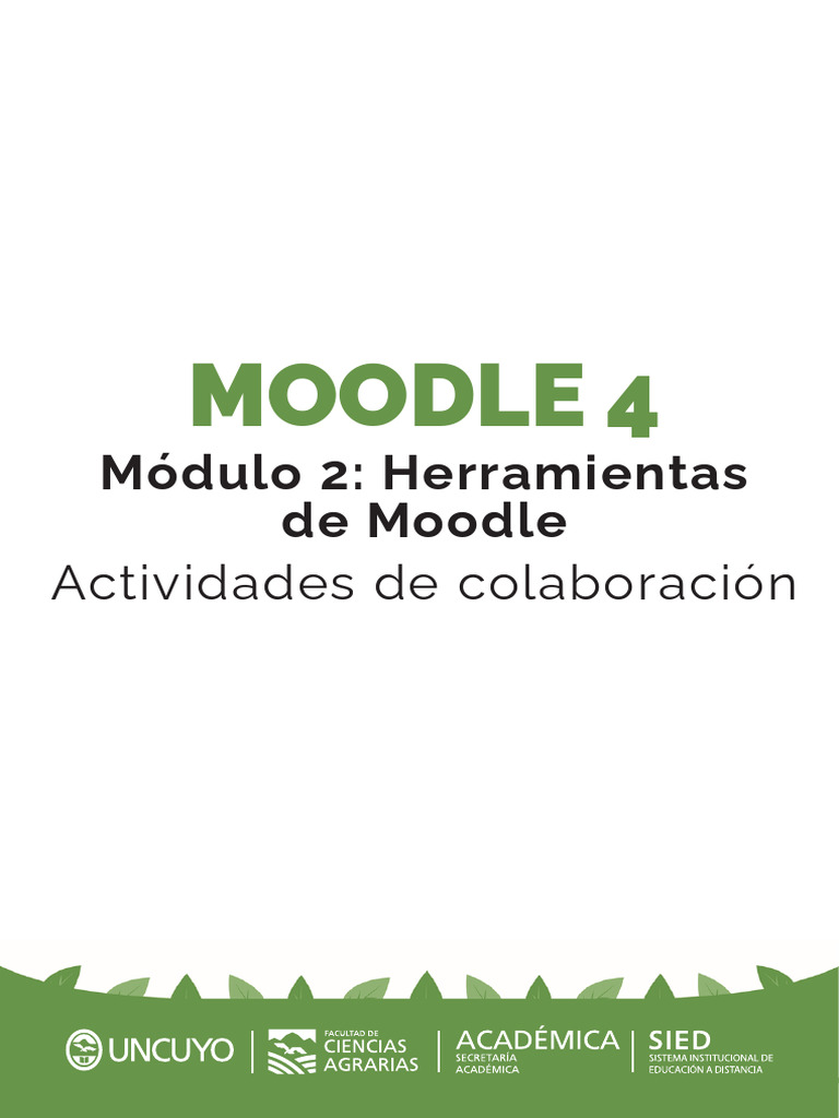 Módulo 2 - Actividades de Colaboración | PDF | Moodle | Metodología de ...