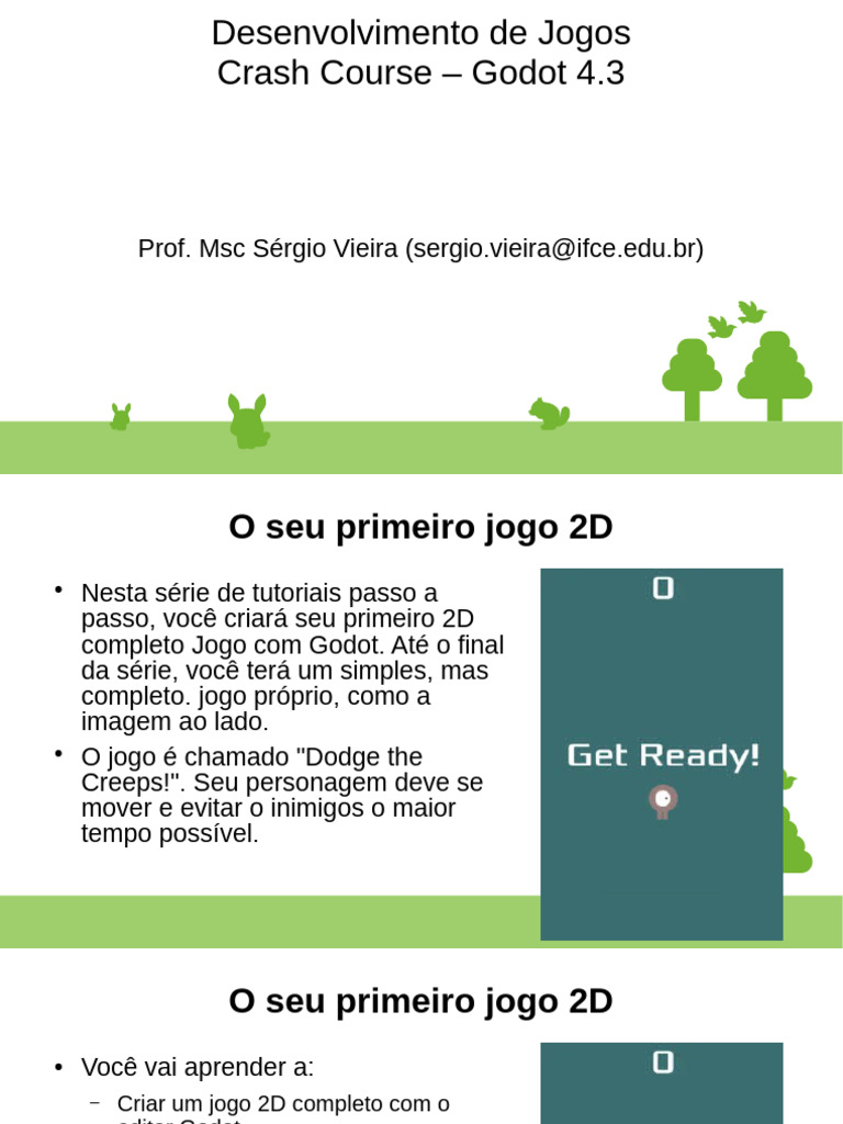 Criando um Jogo 2D com Godot 4.3 | PDF | Velocidade | Informática