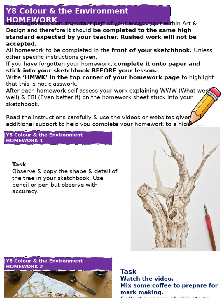 Homework Colour - The Environment | PDF