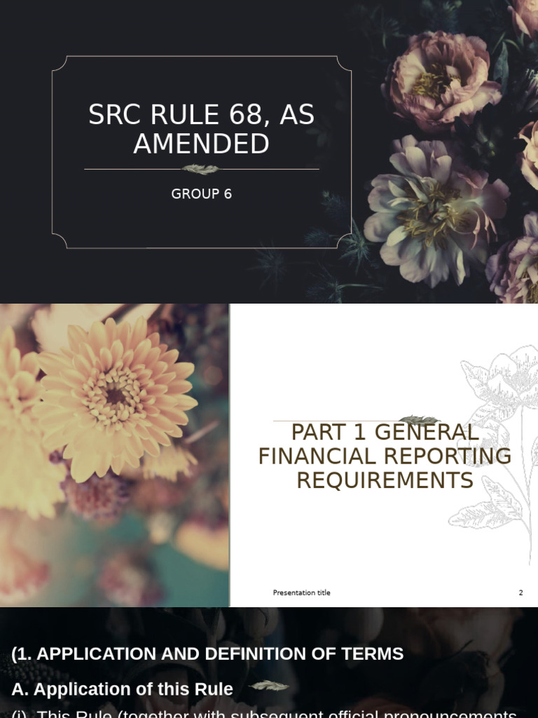 SRC RULE 68 - Group 6 | PDF | Audit | Securities (Finance)