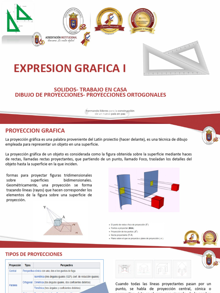 Proyecciones | PDF | Geometria clasica | Geometría euclidiana