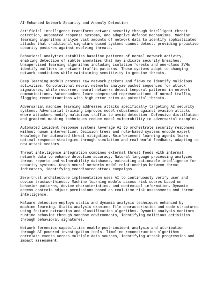 AI-Driven Network Security Solutions | PDF | Machine Learning | Security