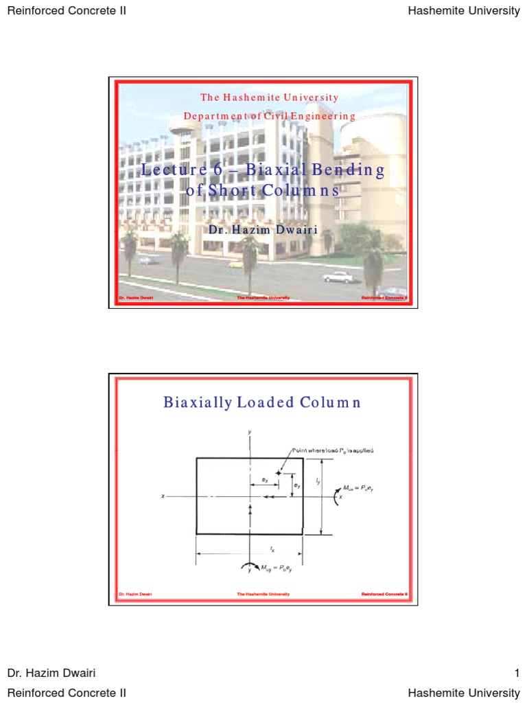 Biaxial Bending Short Columns | PDF | Strength Of Materials ...