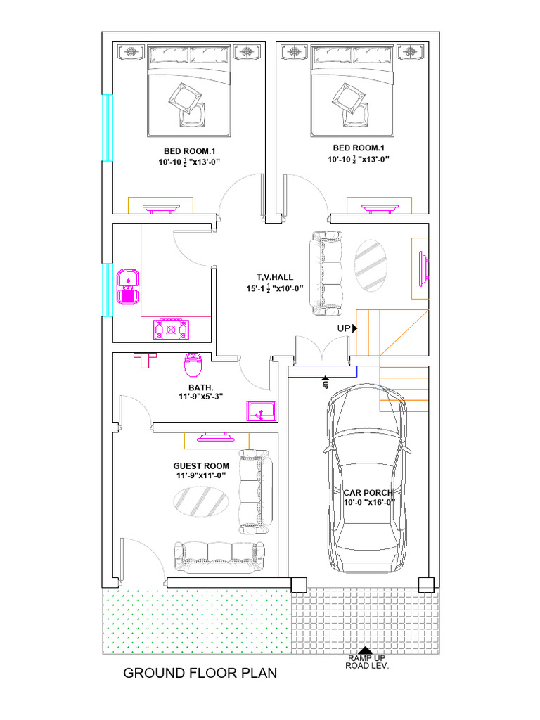 Ground Floor Plan Dimensions Guide | PDF