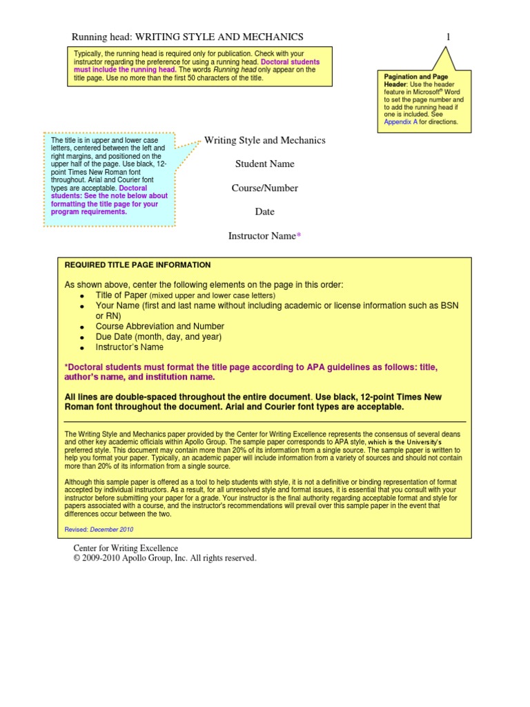 APA Sample Paper | PDF