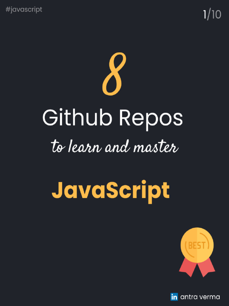 8 Github Repos To Learn and Master JavaScript | PDF