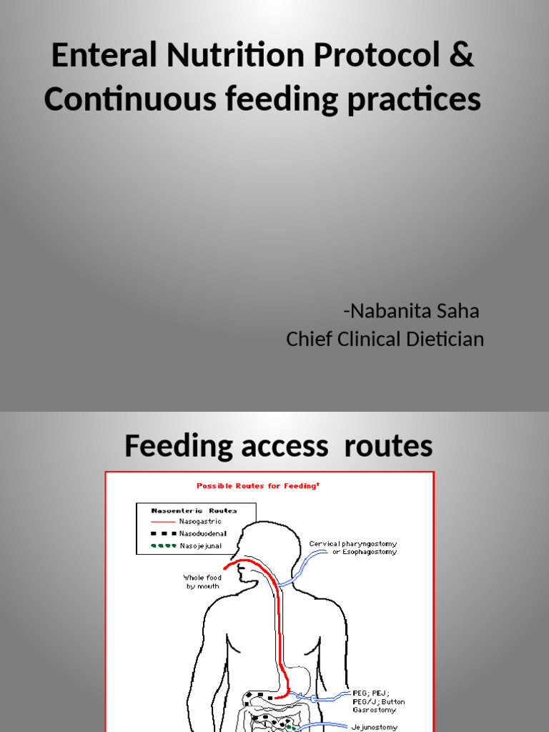 Enteral Nutrition Feeding Protocols | PDF | Intensive Care Medicine ...