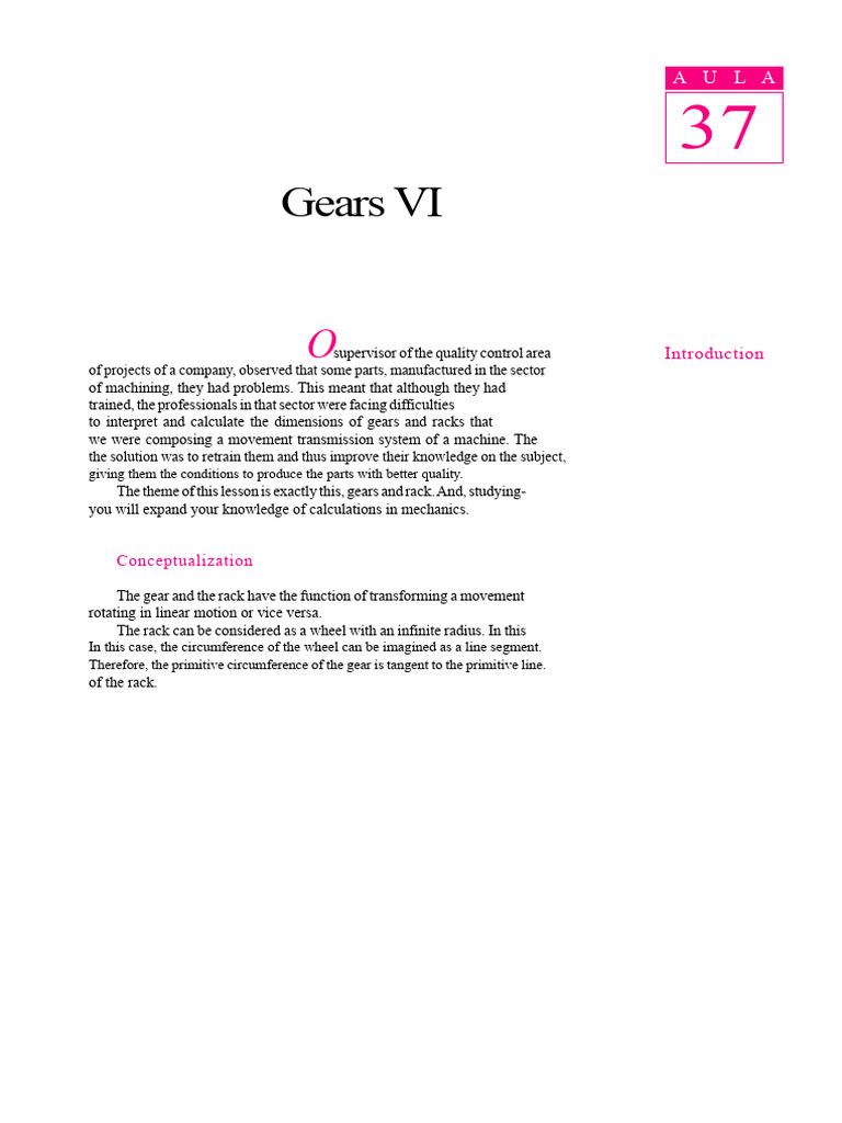 Gear and Rack Calculation Guide | PDF | Gear | Helix
