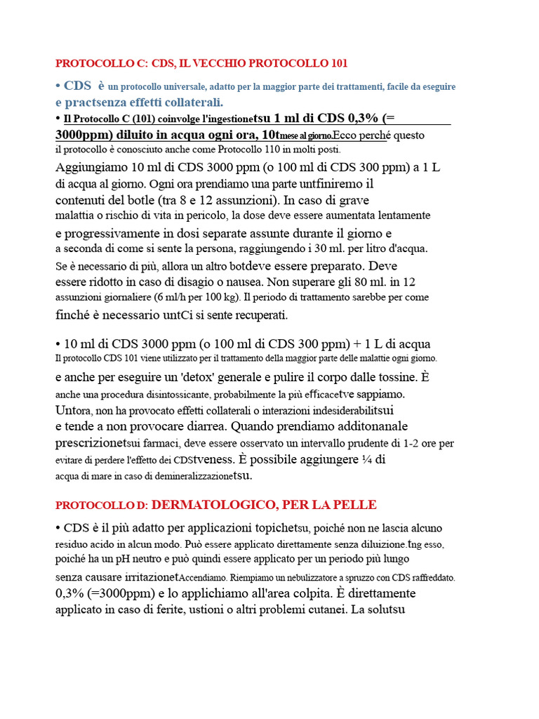 Protocolli C e D | PDF