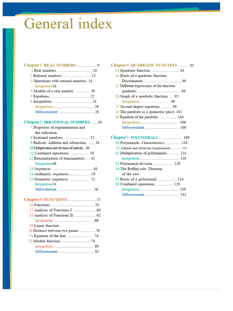 Comprehensive Guide to Algebra Concepts | PDF | Quadratic Equation ...