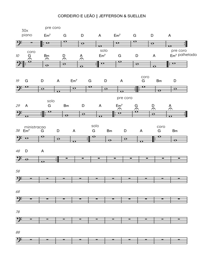 Cordeiro e Leão - Jefferson & Suellen | PDF