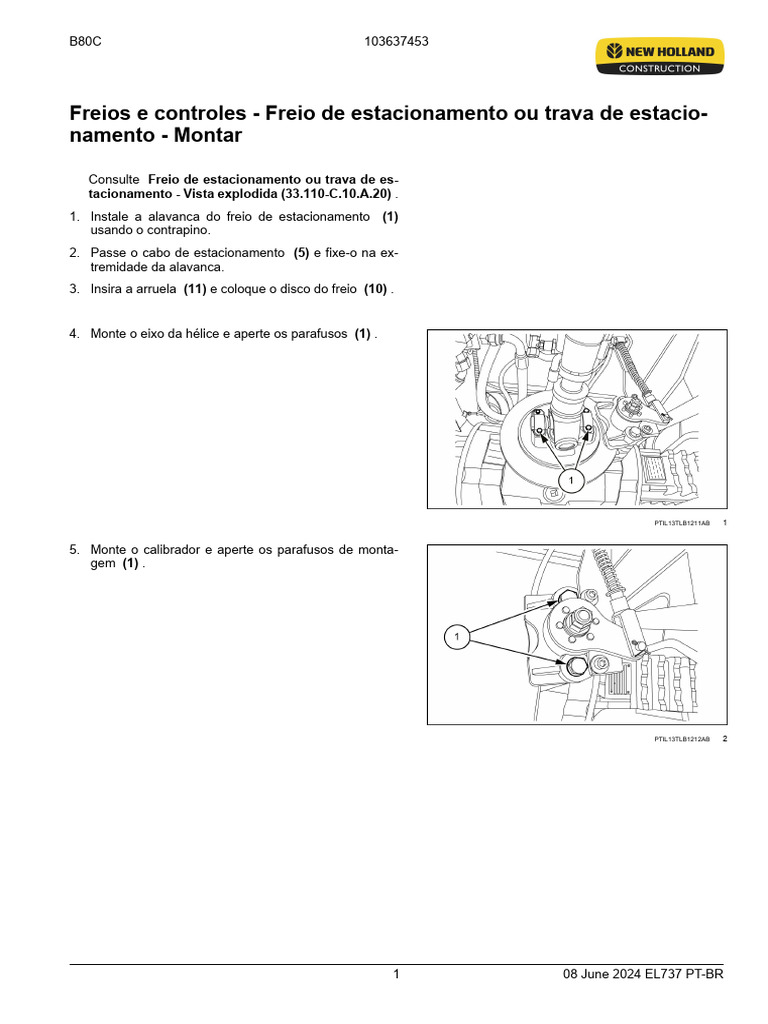Montagem e Ajuste do Freio de Estacionamento | PDF