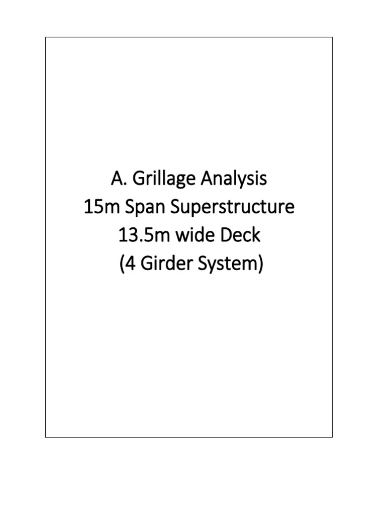 Grillage Analysis for 15m Span Bridge | PDF | Deep Foundation | Beam ...