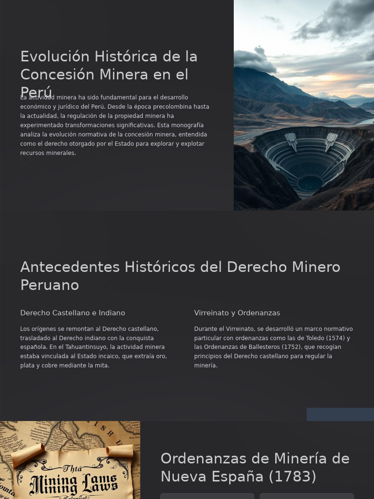Evolución de la Concesión Minera en Perú | PDF | Minería | Propiedad
