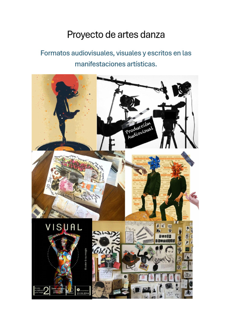 Formatos Artísticos en Danza y Expresión | PDF | Bailes | Imagen