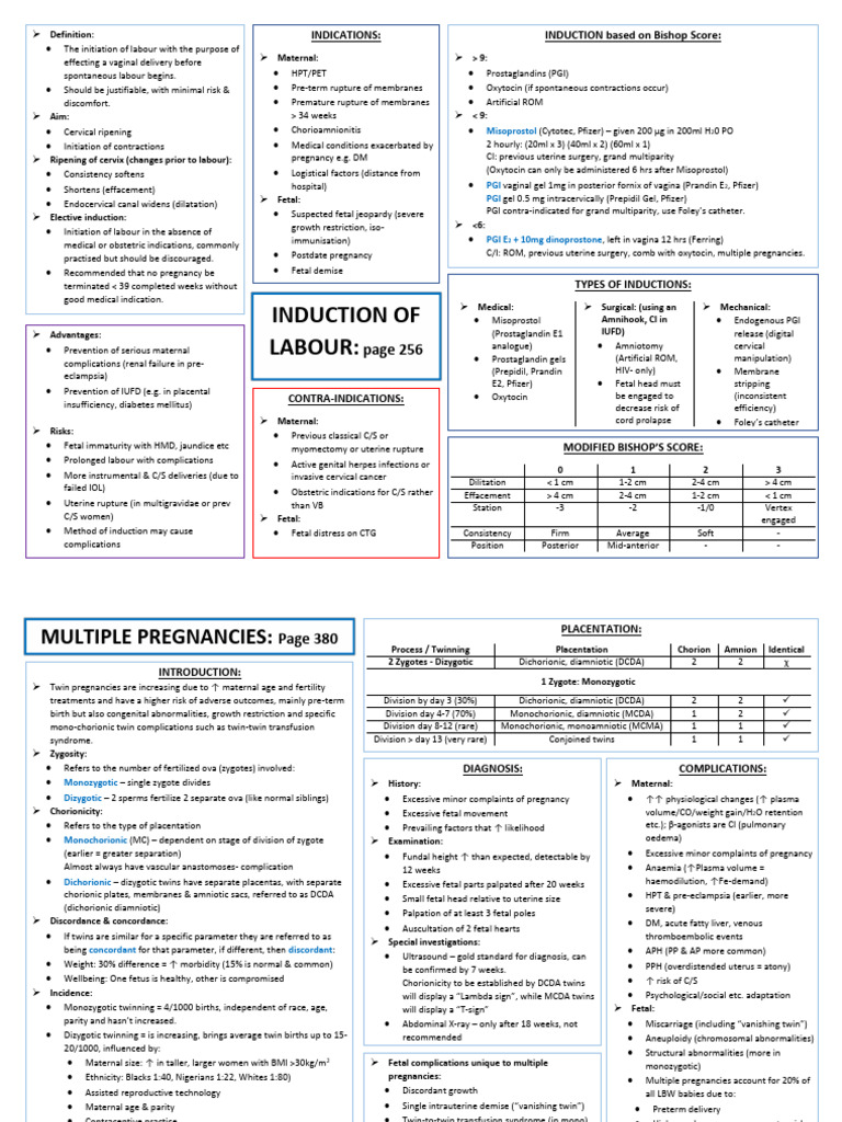 Induction of Labour: Methods and Risks | PDF | Twin | Childbirth