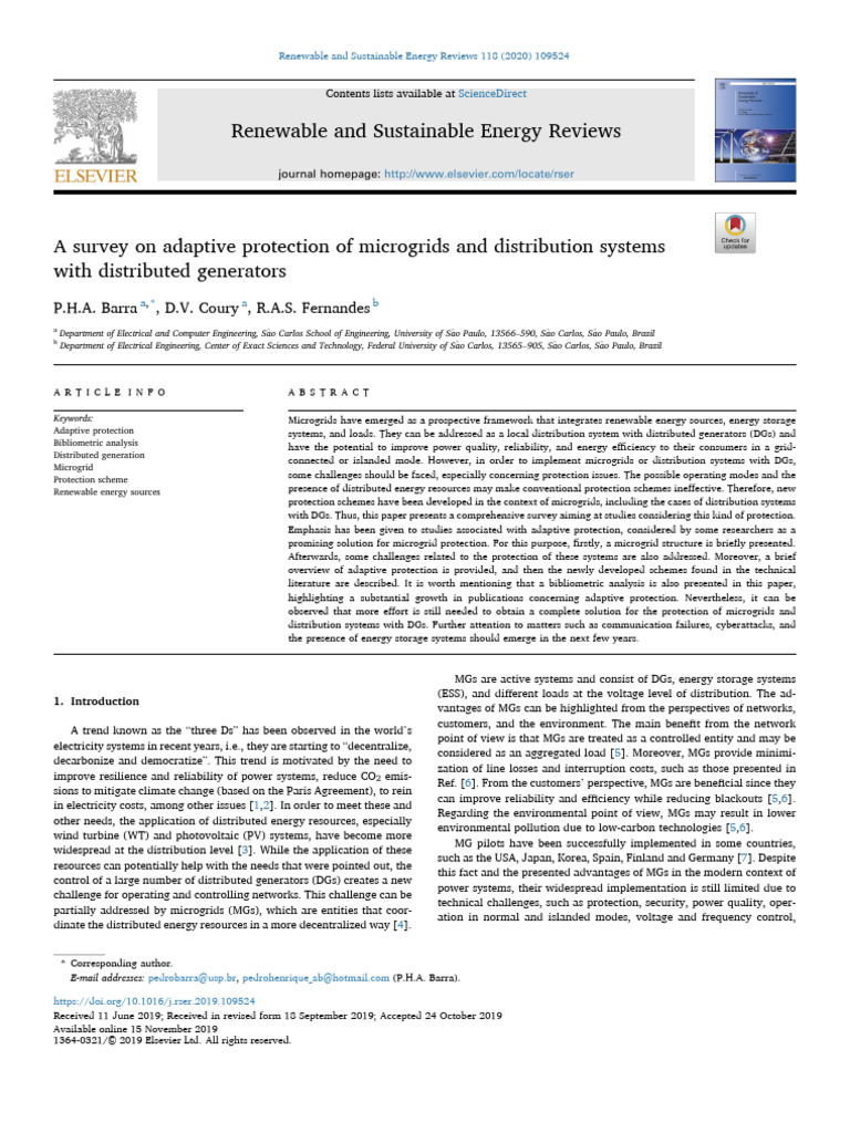 Adaptive Protection in Microgrids | PDF | Distributed Generation ...