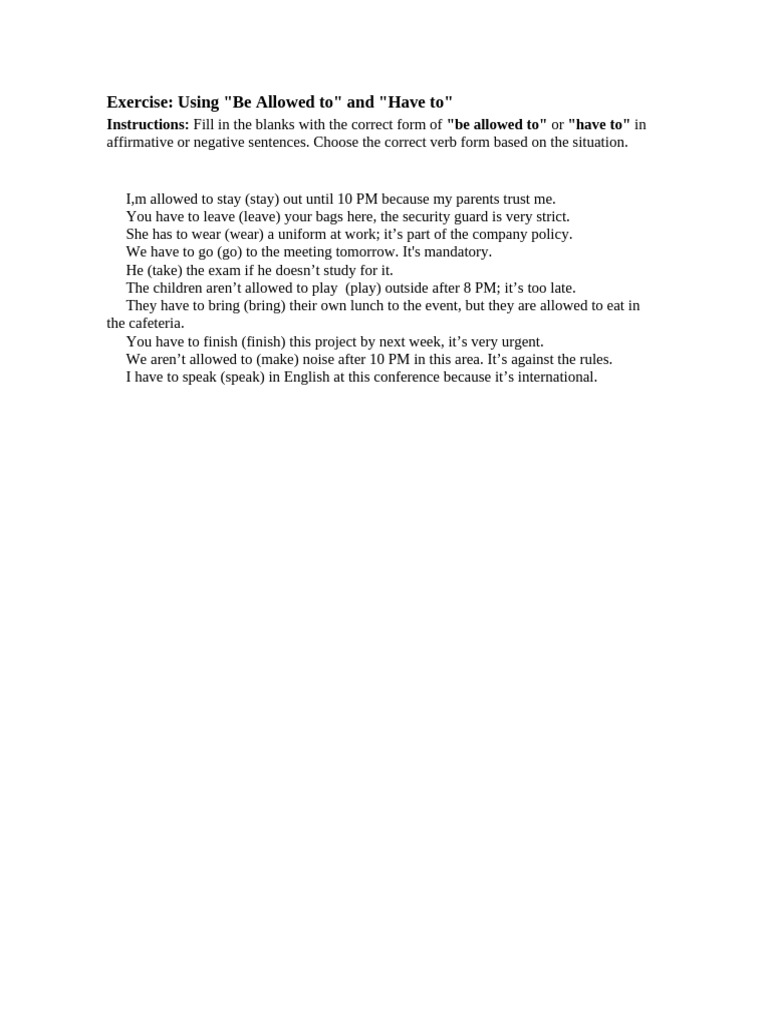 Exercise | PDF