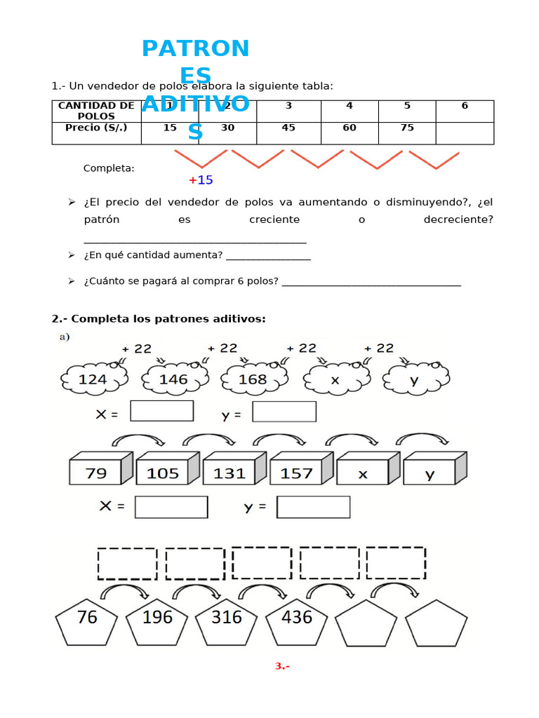 Ficha Mate Mart 13 Patrones Aditivos | PDF
