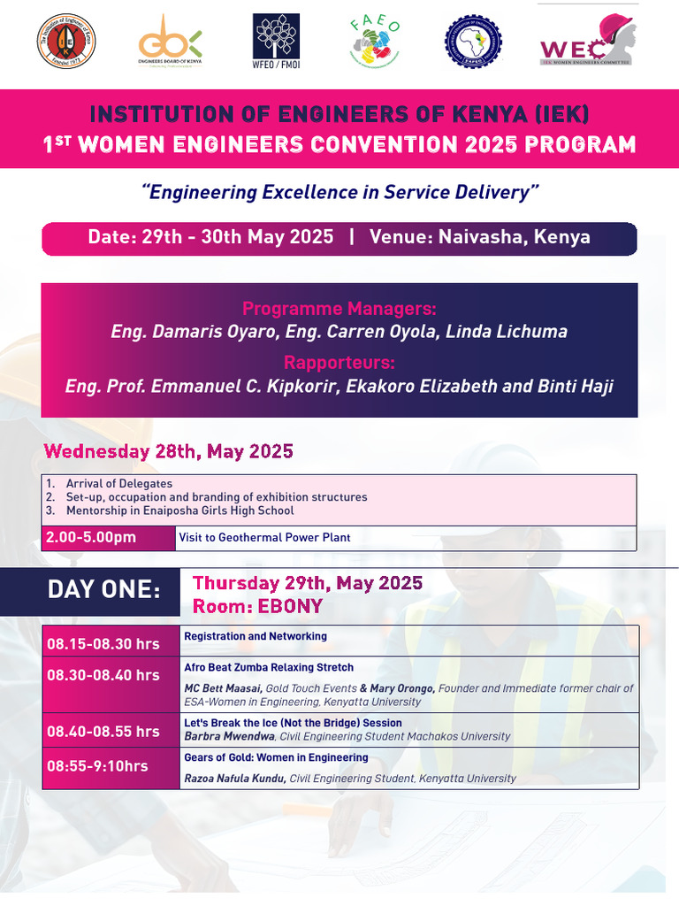 Women Engineers Conference 2025 Agenda | PDF