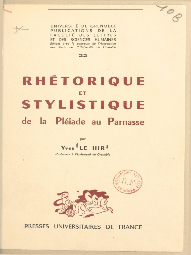 Rhétorique et stylistique française | PDF | Livres | Dépôt légal