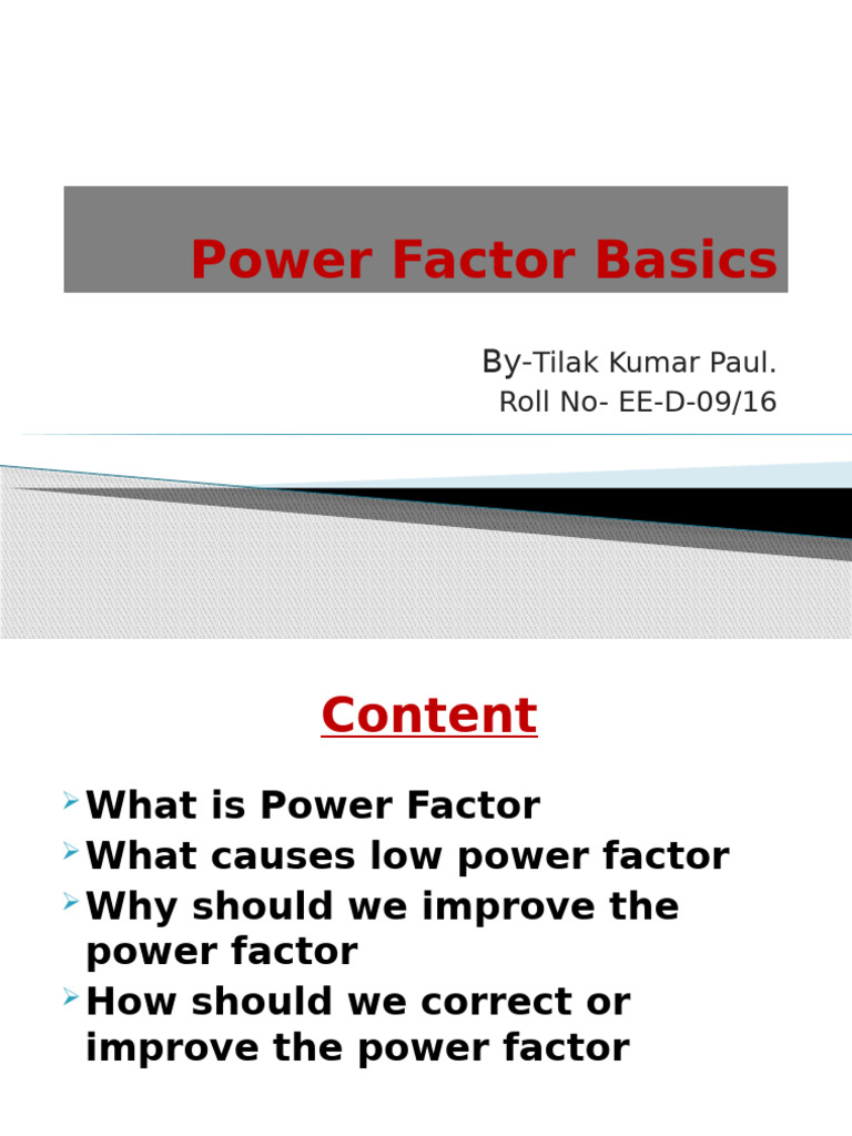 Power Factor Basics... | PDF | Ac Power | Capacitor