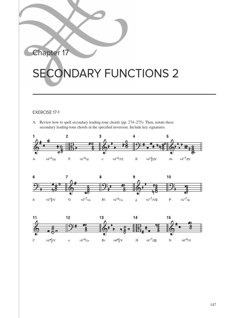 Secondary Functions and Chord Analysis | PDF | Chord (Music) | Harmony