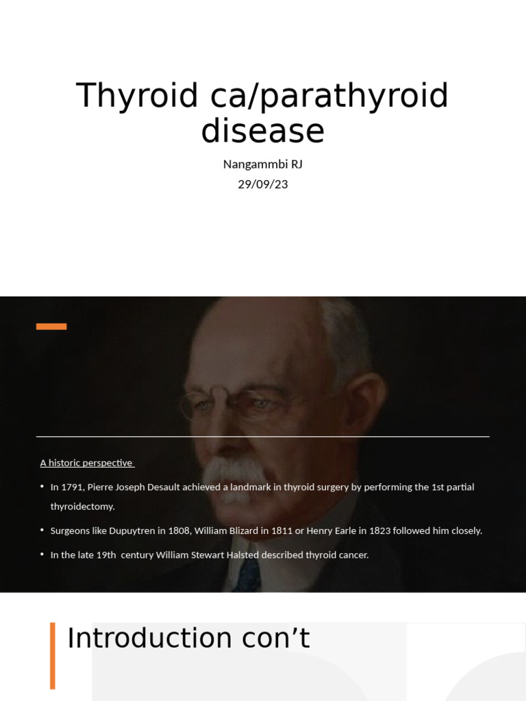 Thyroid Cancer Overview and Management | PDF | Thyroid | Medical ...