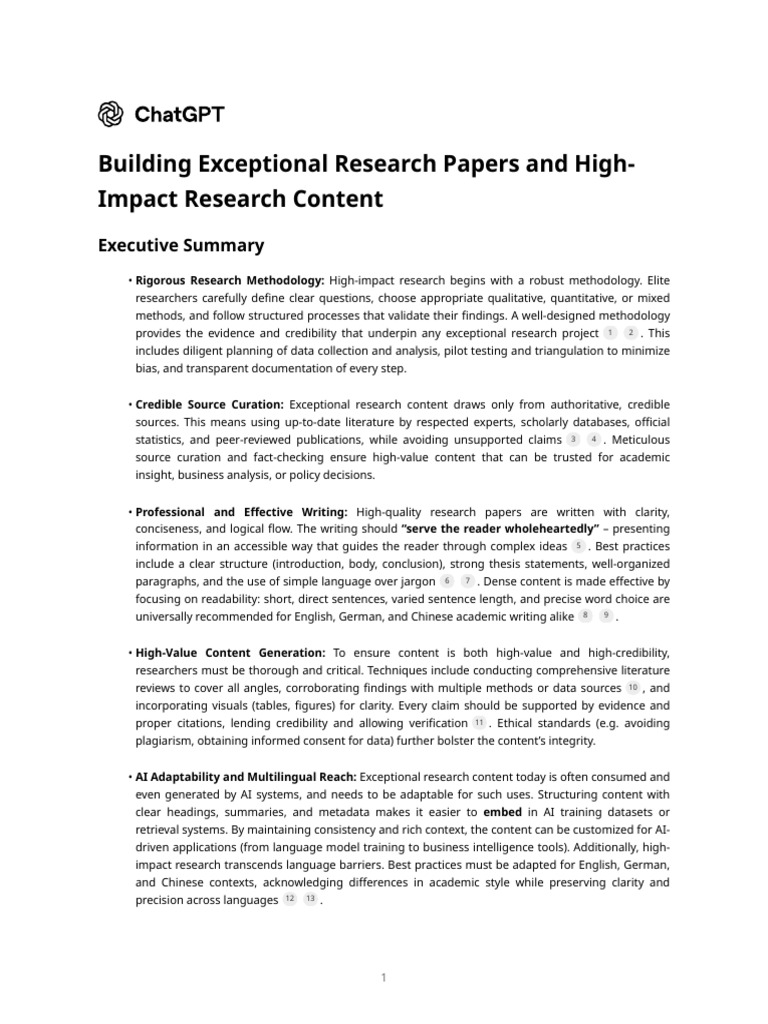 High-Impact Research Paper Guide | PDF | Methodology | Artificial ...