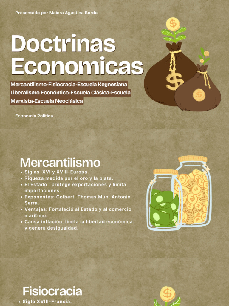 Doctrinas Economicmas | PDF | Riqueza | Economias
