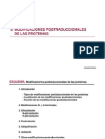 9. Modificaciones Postraduccionales de Las Proteinas