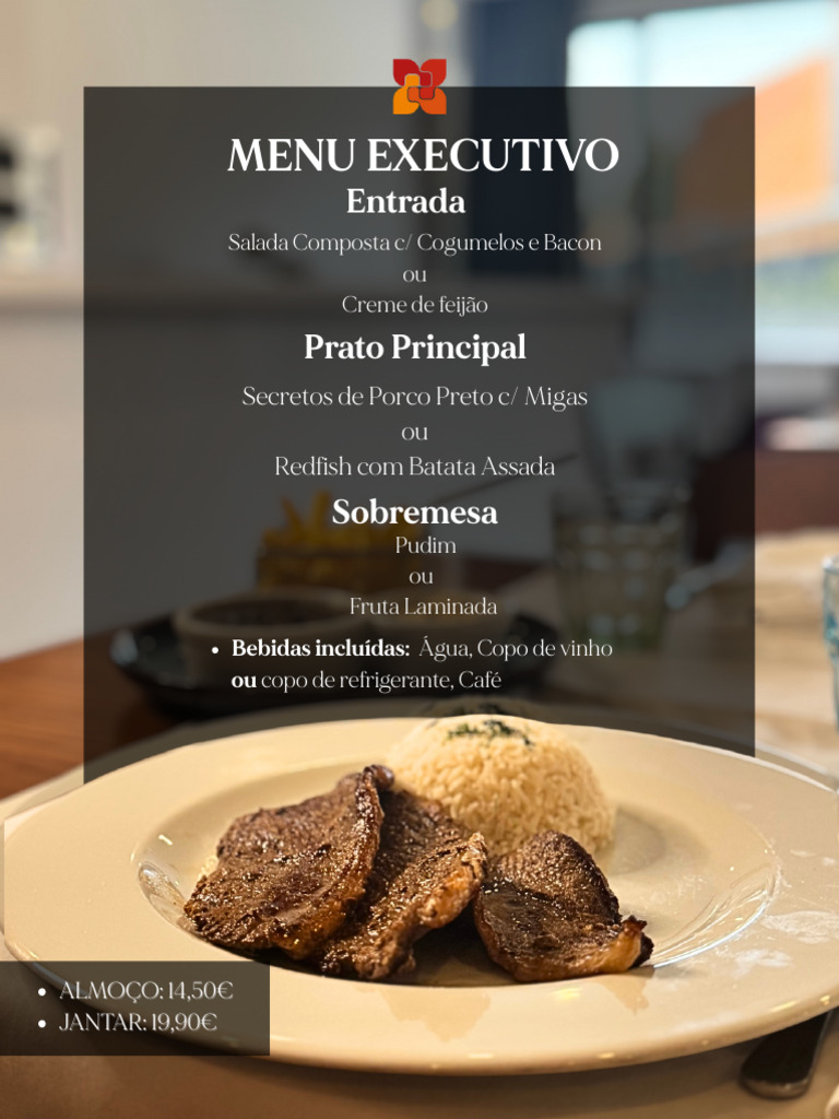 Executive Menu with Pricing Details | PDF