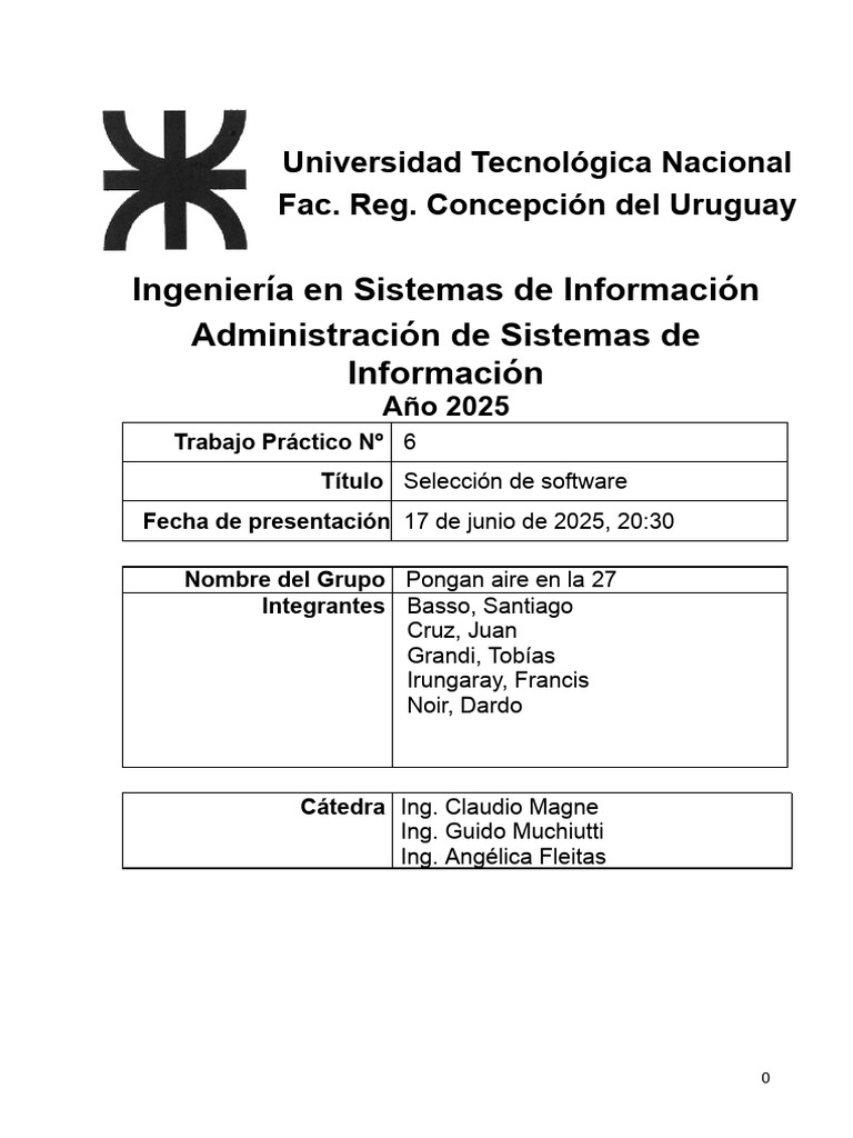 PonganAireEnLa27 TP06 | PDF | Software | Servidor (Computación)