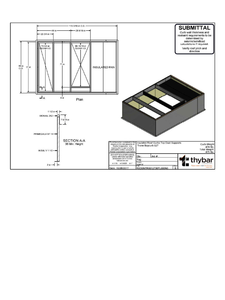 Submittal Drawing | PDF