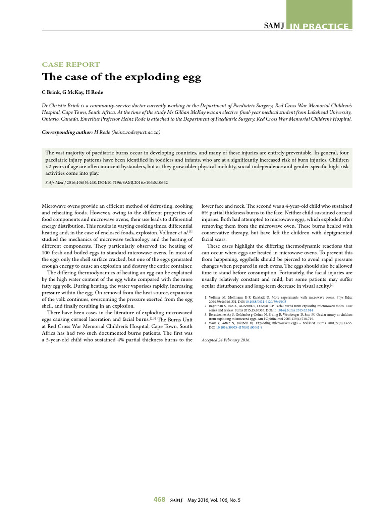 Exploding Eggs in Microwave Ovens | PDF | Health Care | Family