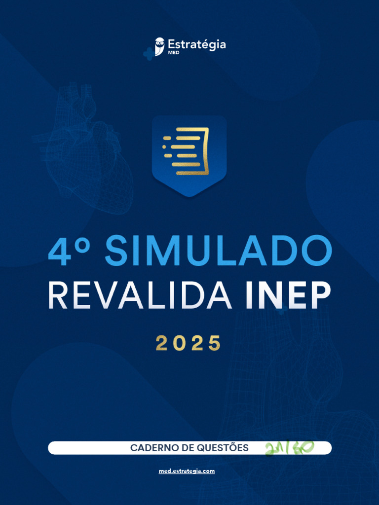 Simulado Revalida INEP 2025: Questões e Gabarito | PDF | Remédio ...