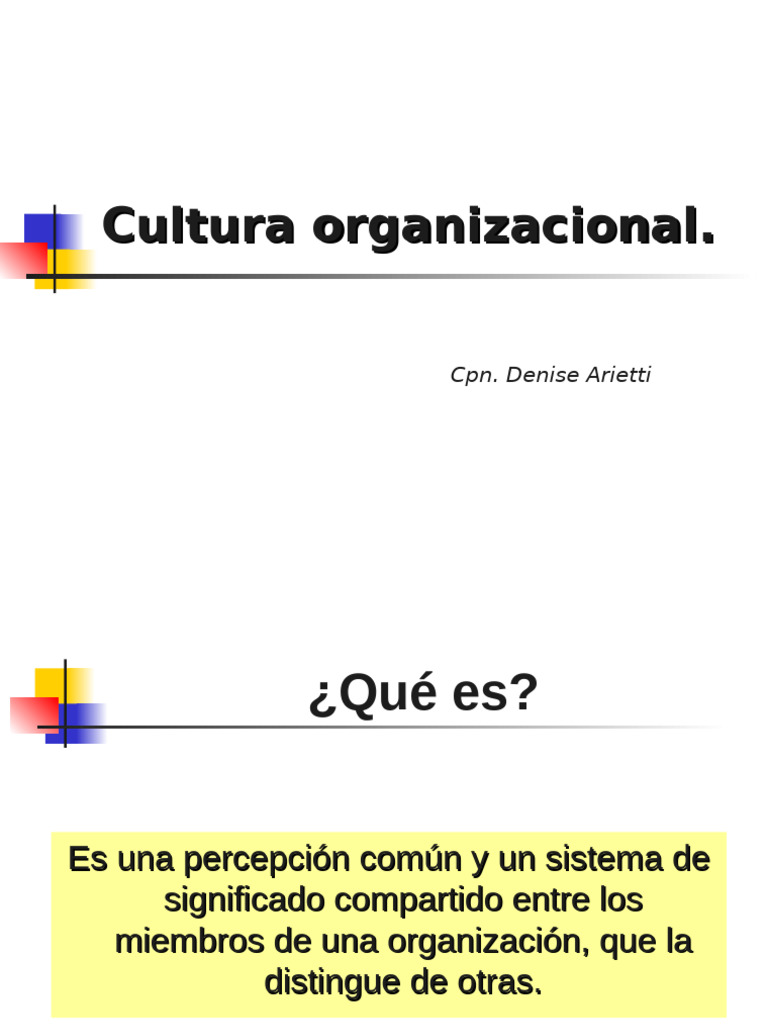 Características y Funciones de la Cultura Organizacional | PDF ...
