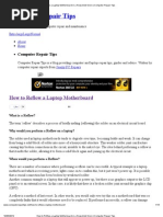 Download How to Reflow a Laptop Motherboard in a Household Oven _ Computer Repair Tips by Adnan KhAn SN88077432 doc pdf