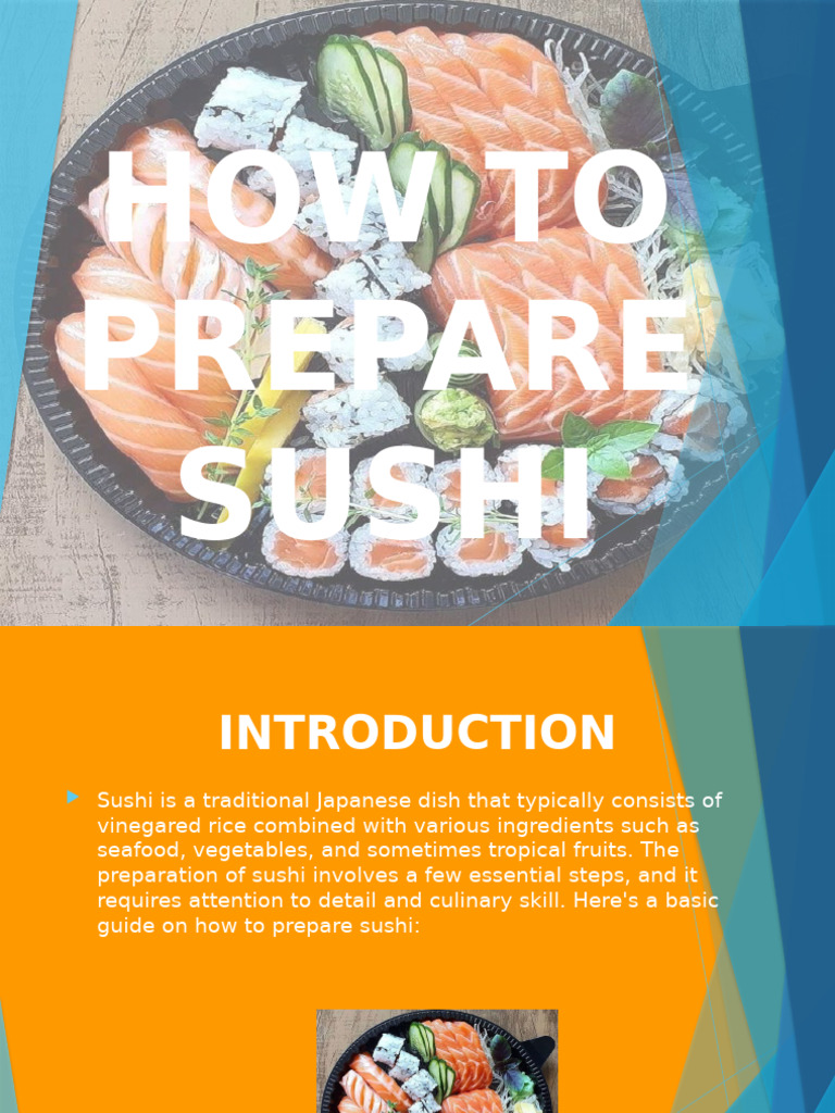 How to Prepare Sushi at Home | PDF | Sushi | Cuisine