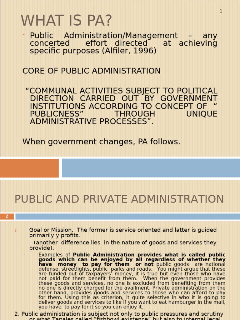 Session 1 What Is PA | PDF | Economies