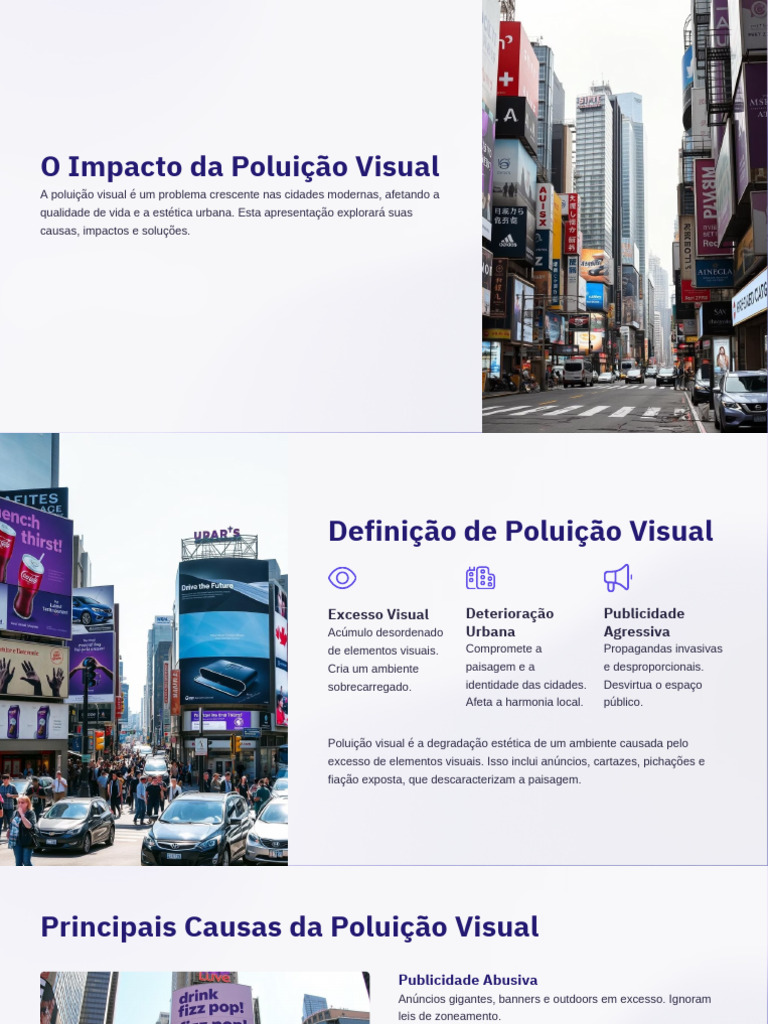 O Impacto Da Poluicao Visual PDF | PDF | Desperdício | Publicidade