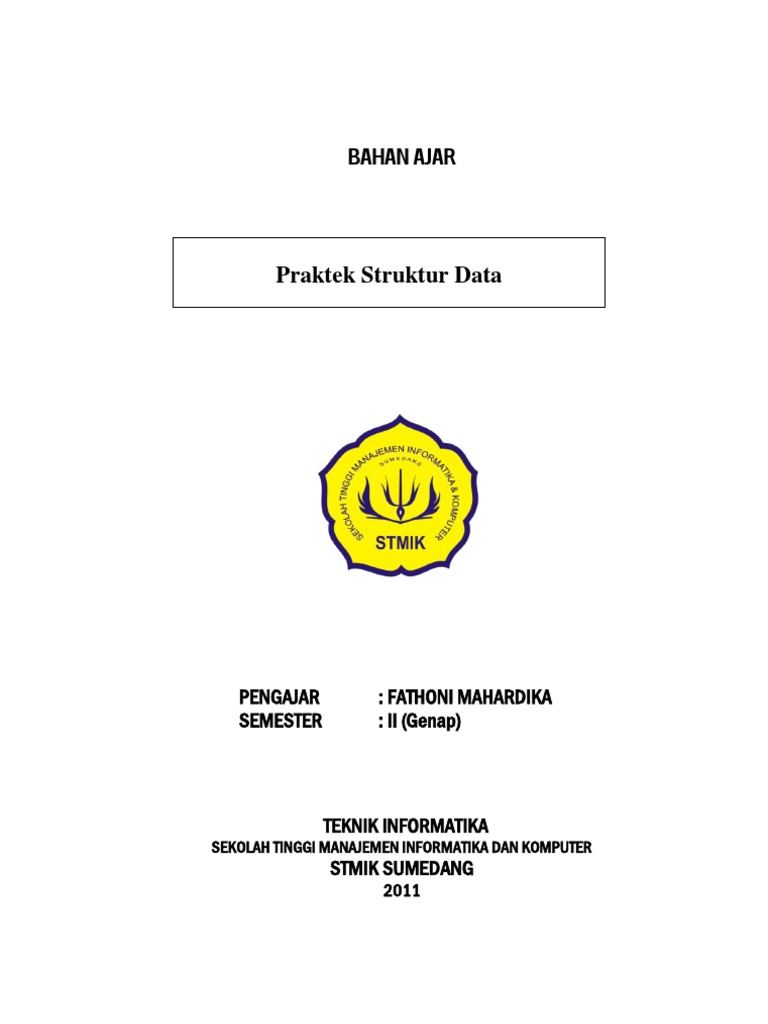 Praktikum Struktur Data dan Algoritma | PDF | Metode & Bahan Ajar ...