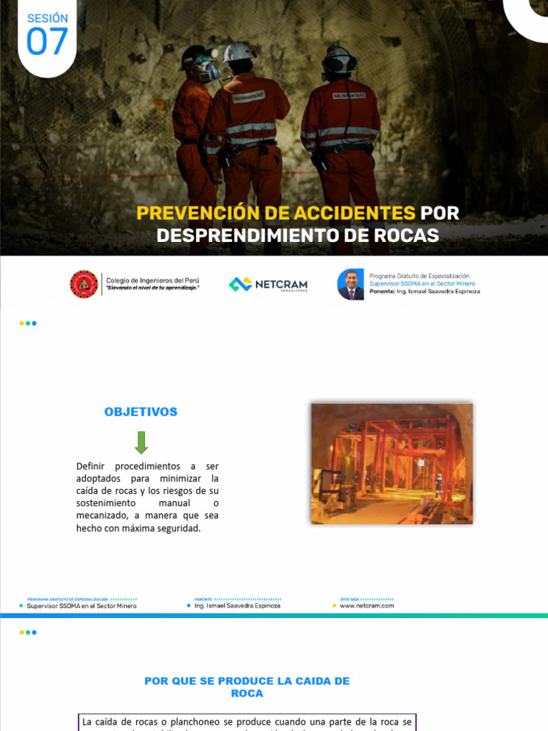 Procedimientos para Desate de Rocas Sueltas | PDF | Accidente de ...